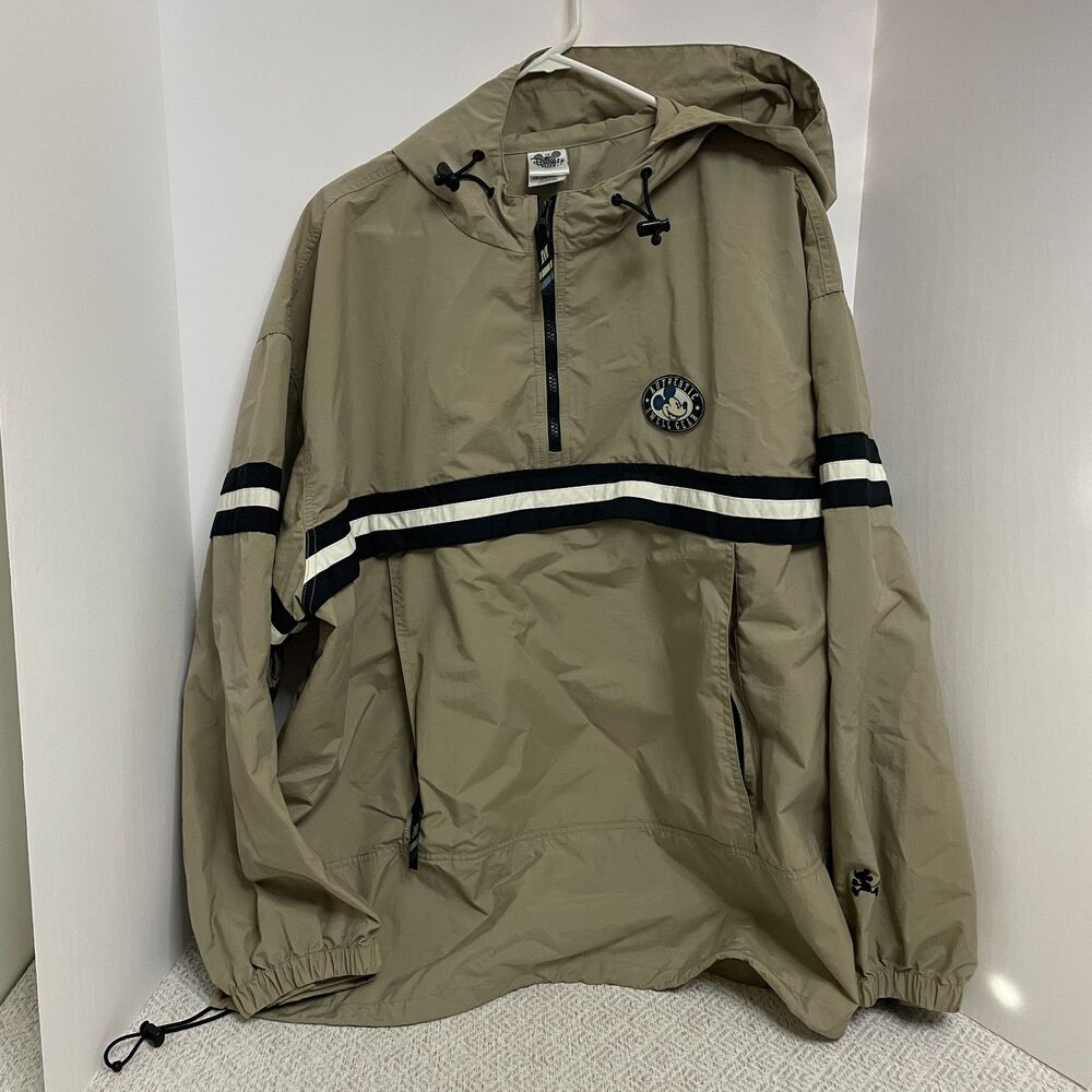 Disney Catalog Mens XL Authentic Swell Gear Quarter Zip Raingear Windbreaker